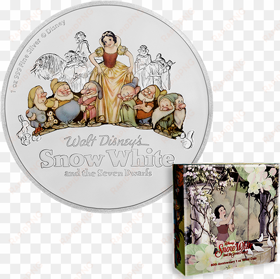 pure silver coin - disney snow white 80th anniversary