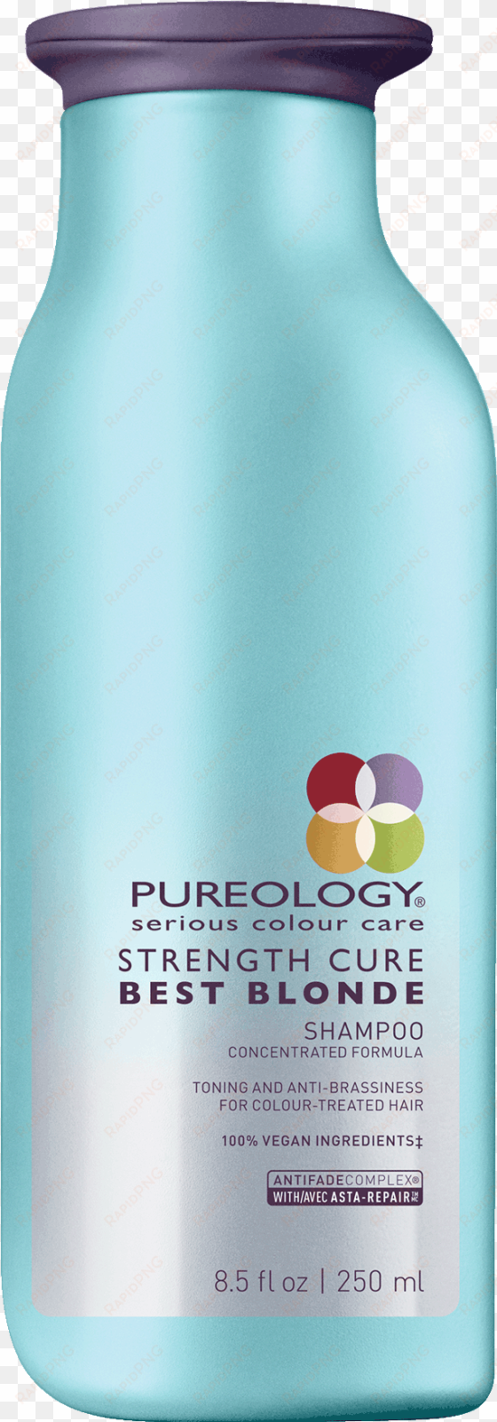 pureology strength cure best blonde purple shampoo - pureology clean volume shampoo