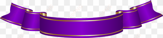 purple banner transparent png clip art - purple ribbon banner clipart