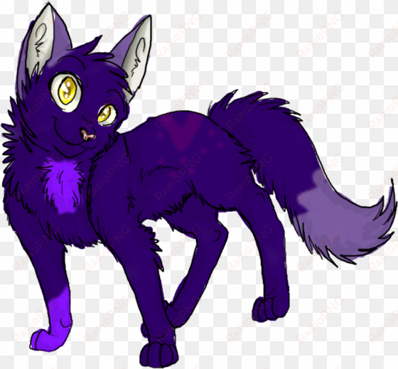 purple cat by rarmeowz-d3kvxt9 - transparent purple cat paws