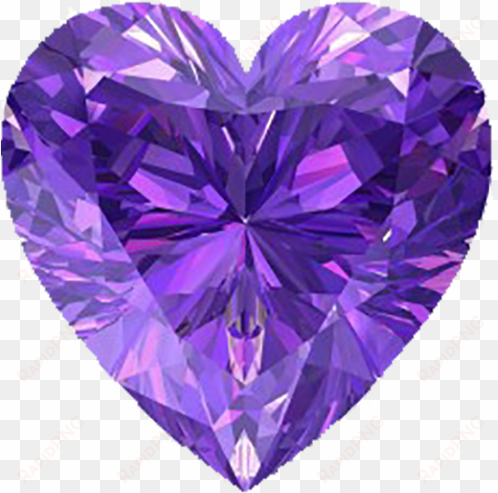 purple diamond - bibiza oorbellen paar sh28 - hartje 14mm set amethyst