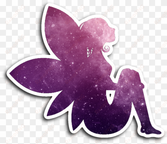 purple fairy silhouette vinyl die cut sticker - sitting glitter fairy (purple) beach towel