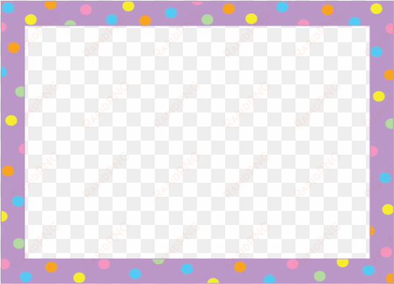 purple frame - poke dot frame transparent