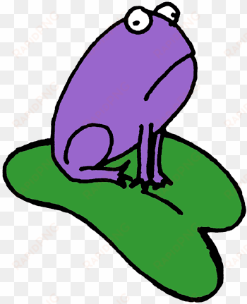 purple frog clipart
