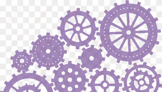 purple gears - Шестеренки png
