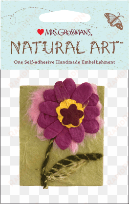 purple gerber daisy, stickers, mrs - mrs. grossman's natural art stickers-purple gerber