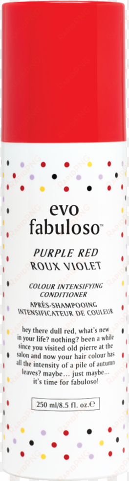 purple red colour intensifying conditioner 220ml - evo fabuloso chestnut colour intensifying conditioner