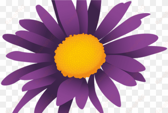 purple sunflower cartoon transparent png & svg vector - flower