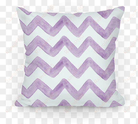 purple watercolor chevron pattern pillow - bag
