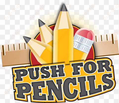 pushforpencil loblack - school supply store logo