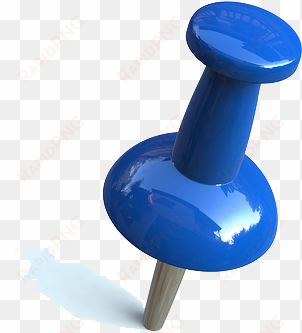 pushpin png pic - blue push pin png