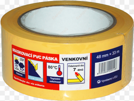 pvc masking tapes uv resistant - uv zakrývací páska