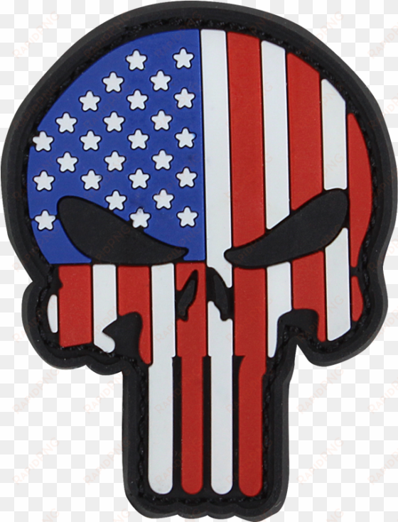 pvc punisher patches - punisher skull american flag morale patch