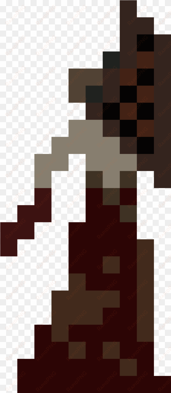 pyramid head costume - bow pixel art