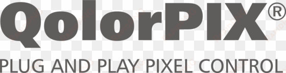 qolorpix plug & play pixel control logo - logo