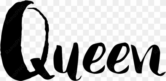 queen - logo - calligraphy