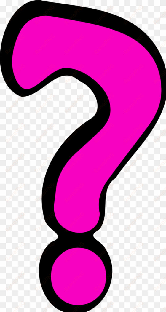 question mark clipart clear background - question mark pink color
