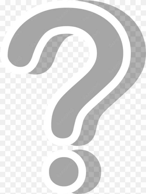 question mark png - question mark gray clipart