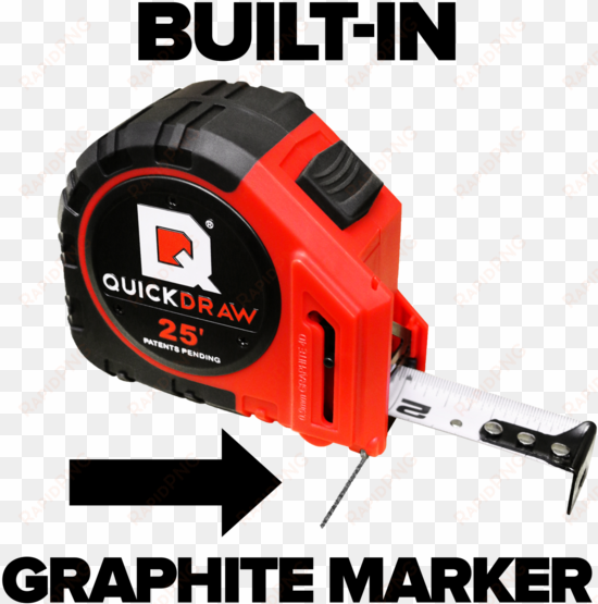 quickdraw tape measure with built in graphite marking - quick draw pro tape measure