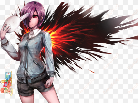 rabbit touka tokyo ghoul render v1 by azizkeybackspace-d7y0uli - tokyo ghoul touka