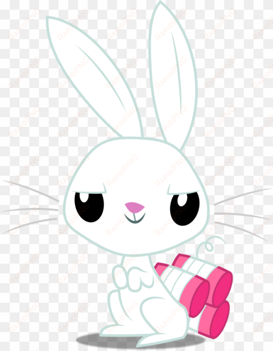 rabbit vector background - derpy bunny transparent background