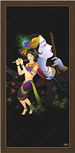 radha krishna paintings - animated radha krishna