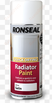 radiator paint spray can - ronseal one coat radiator paint spray white satin 400ml