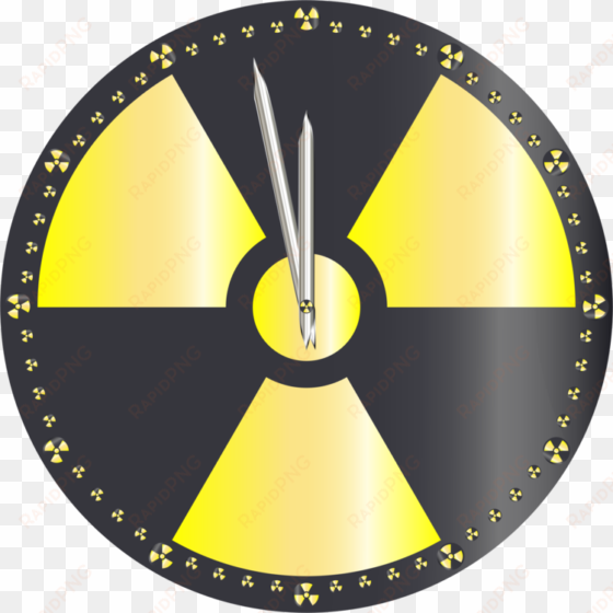 radioactive decay nuclear power hazard symbol sticker - nuclear clipart