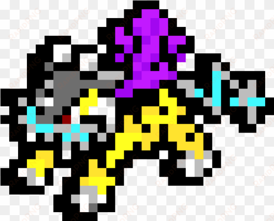 raikou - pixel art pokemon raikou