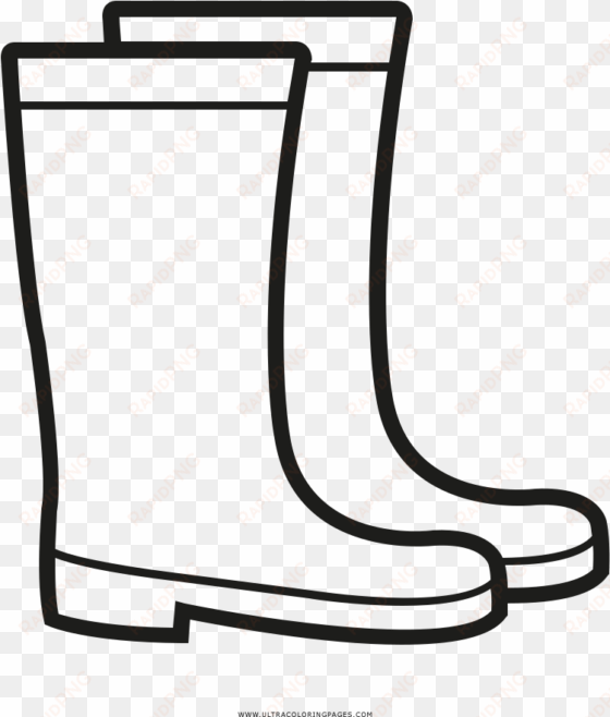 rain boots coloring page - rain boots icon