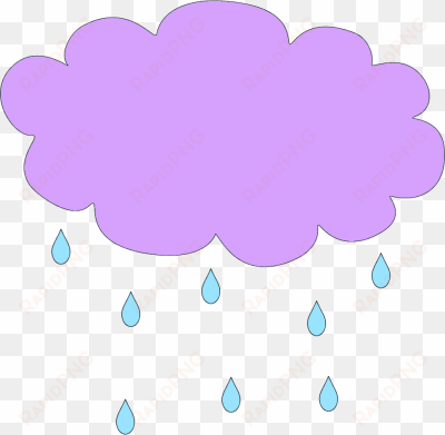 rain cloud clip art image - purple rain clip art