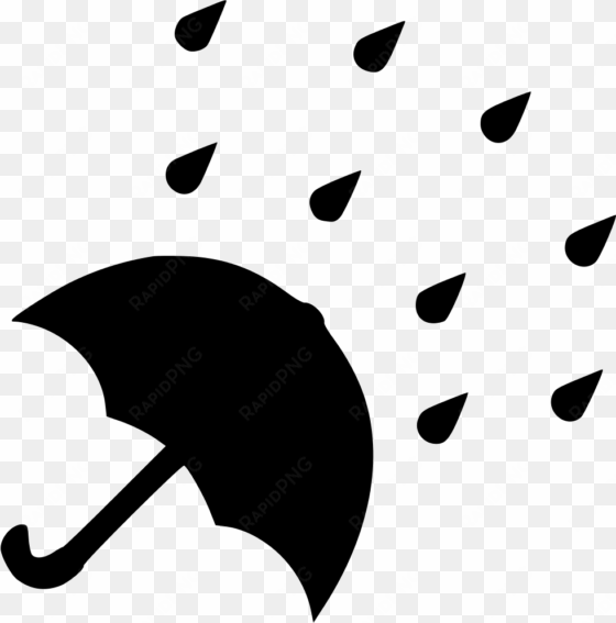 Rain Drop Umbrella - Rain transparent png image