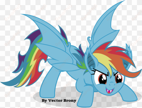 rainbow bat by vector-brony - mlp rainbow dash bat