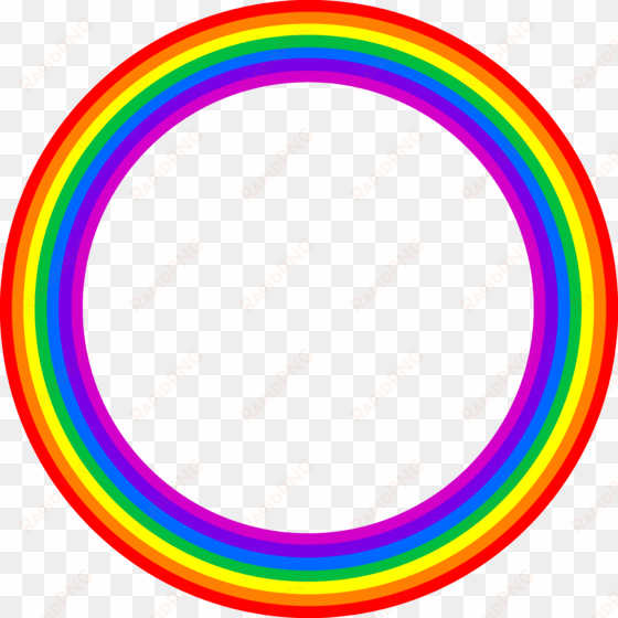 rainbow circle border clipart - clip art