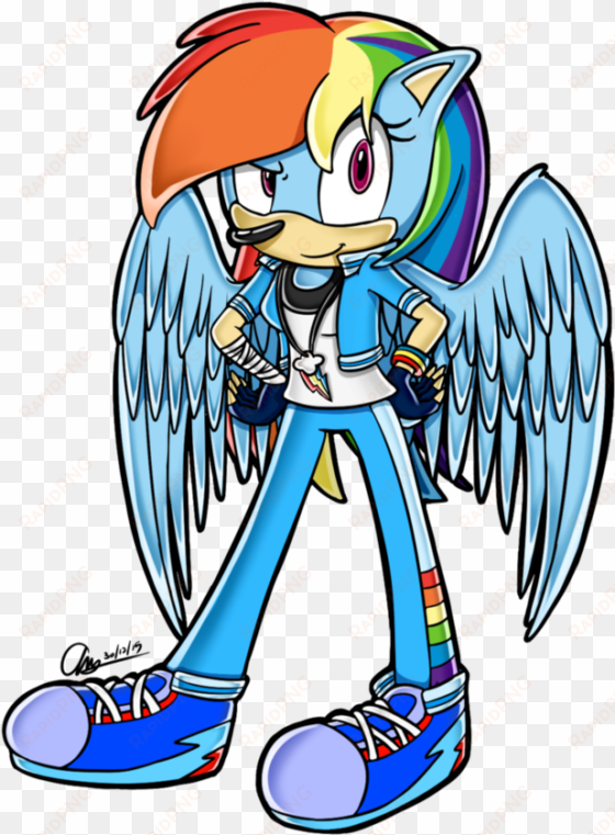 rainbow dash sa style by mysteryart716 - rainbow dash version sonic boom