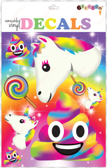 Rainbow Emoji Decals - Iscream Groovy Patches Sheet Of Repositionable Vinyl transparent png image