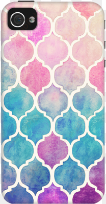 rainbow pastel watercolor moroccan case for iphone - nice patterns