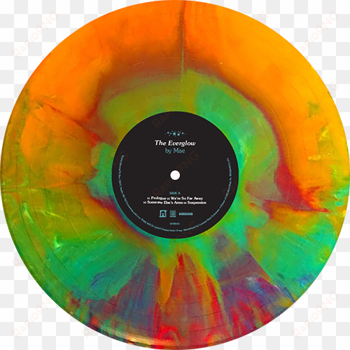 rainbow starburst, lp2 - yellow colored vinyl record