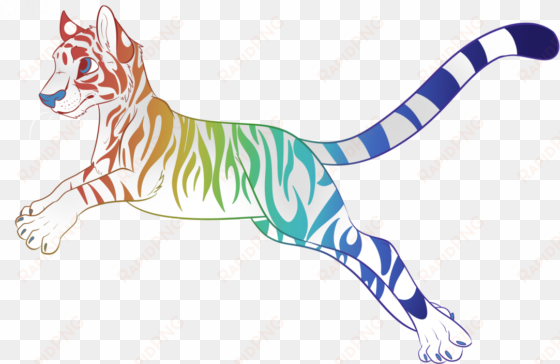 rainbow tiger by irishthorns on deviantart picture - tiger