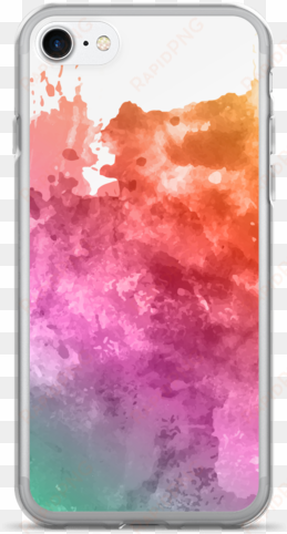rainbow watercolor iphone 7/7 plus case - watercolor painting