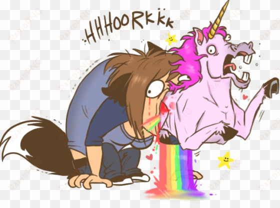 rainbows and by pistachiozombie on deviantart - rainbow vomiting unicorn mattel