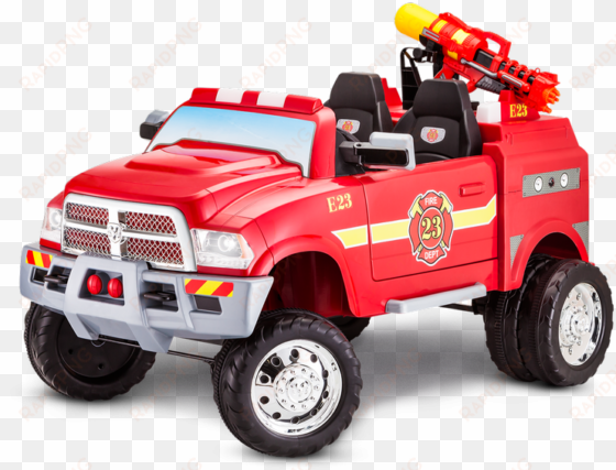 ram 3500 fire truck - kidtrax 12 ram 3500 fire truck