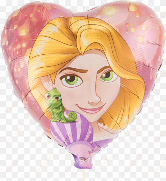 Rapunzel Heart 18" - Tangled 'dream Big' Small Paper Plates (8ct) transparent png image