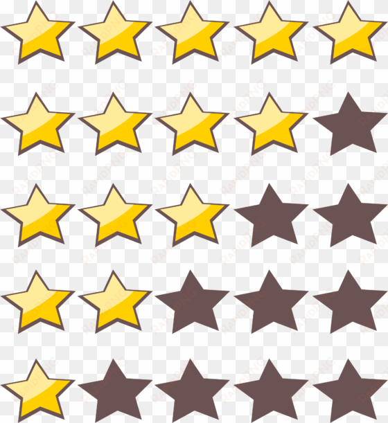 rating star png photo - 5 star rating