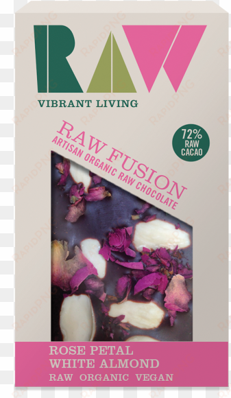 raw organic fusion chocolate rose petal white almond - raw health rose petal & white almond raw fusion