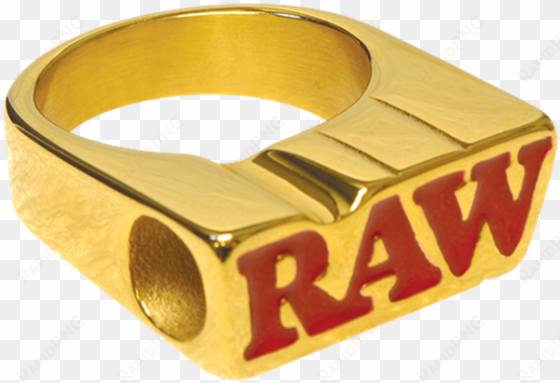 raw smoke ring 24k gold plated - smoking ring raw 24k