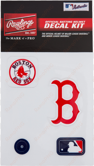 rawlings mlb batting helmet decal kit - rawlings sporting goods mlbdc decal kit, boston red