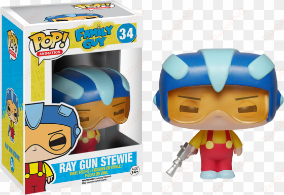 ray gun stewie griffin pop vinyl figure - family guy funko pop