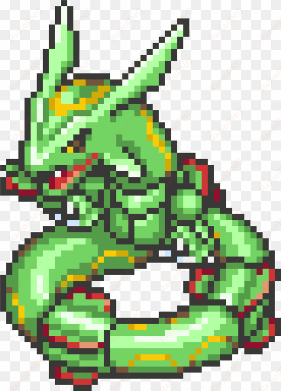 rayquaza - pixel art pokemon rayquaza