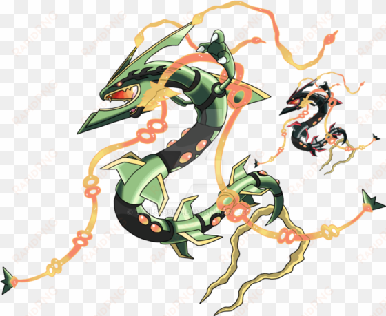 rayquaza transparent mega clip free - mega rayquaza shiny png